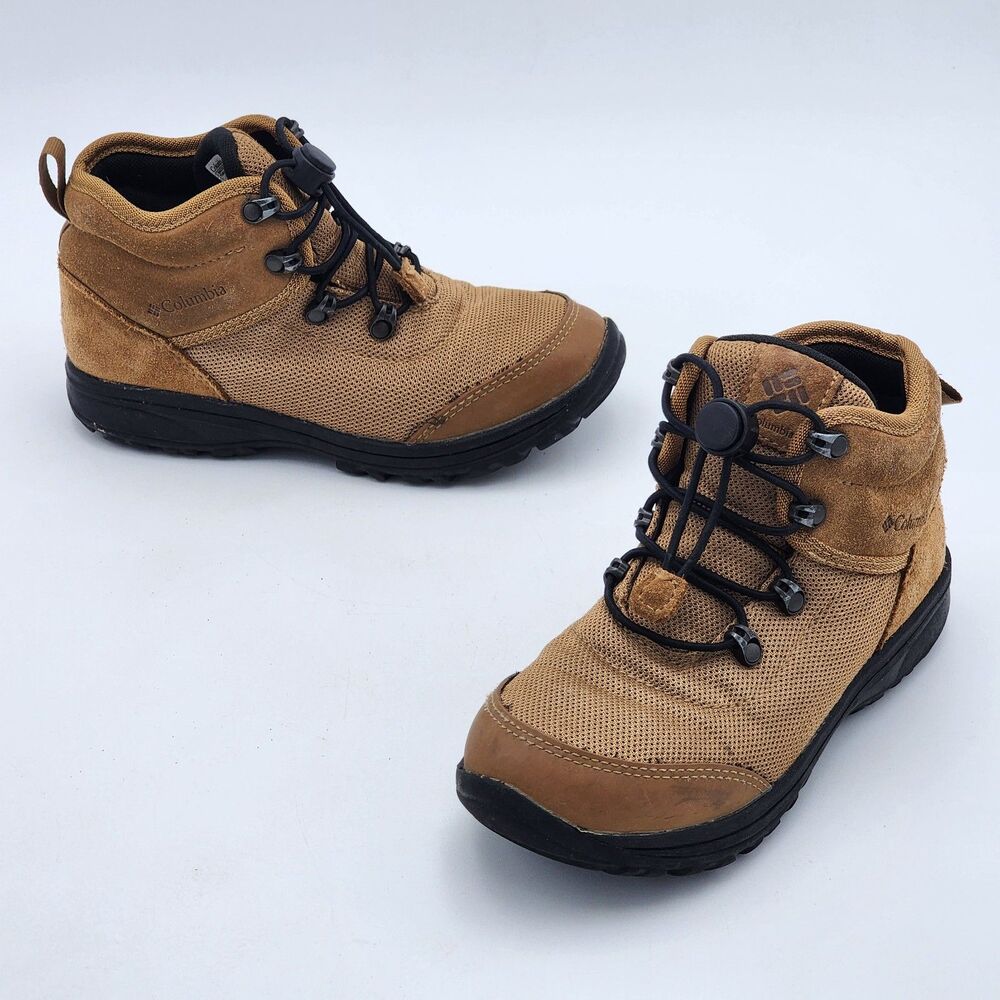 Columbia Kids Fairbanks Mid Waterproof Trail Hiking Boots Unisex Size 2 Youth